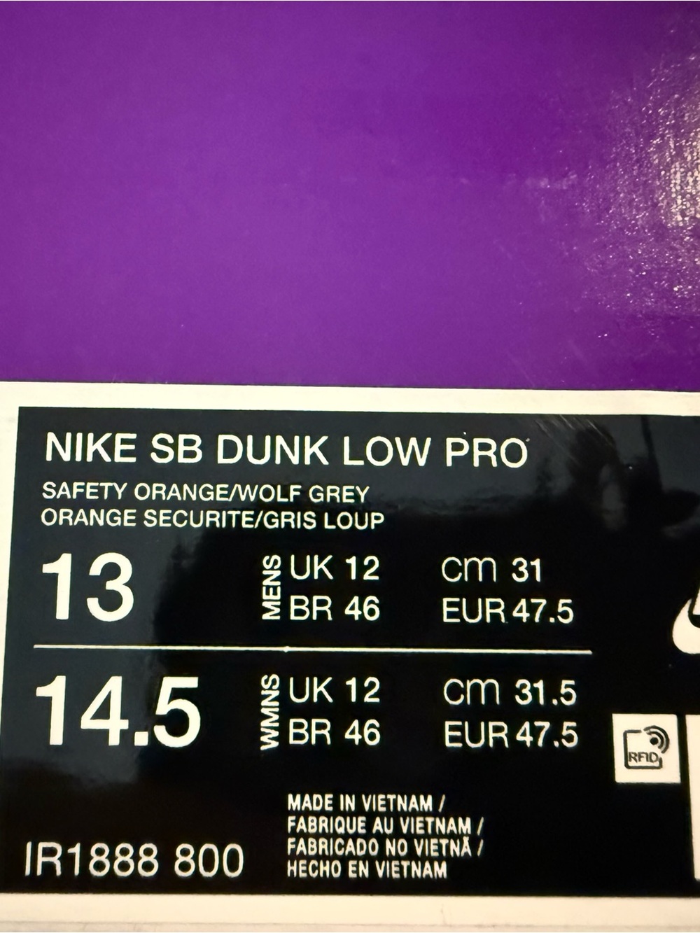 Nike Orange and Broww SB Dunk Low pro size 13